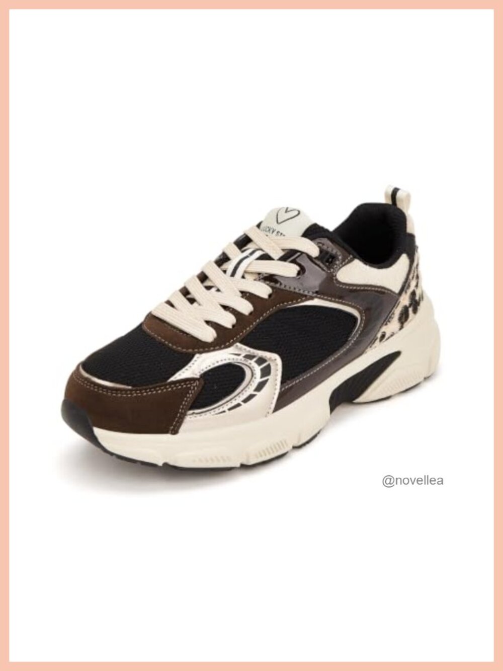 Women's Mesh PU Athletic Walking Shoes Running Sneakers Lace-Up Slip Resistant